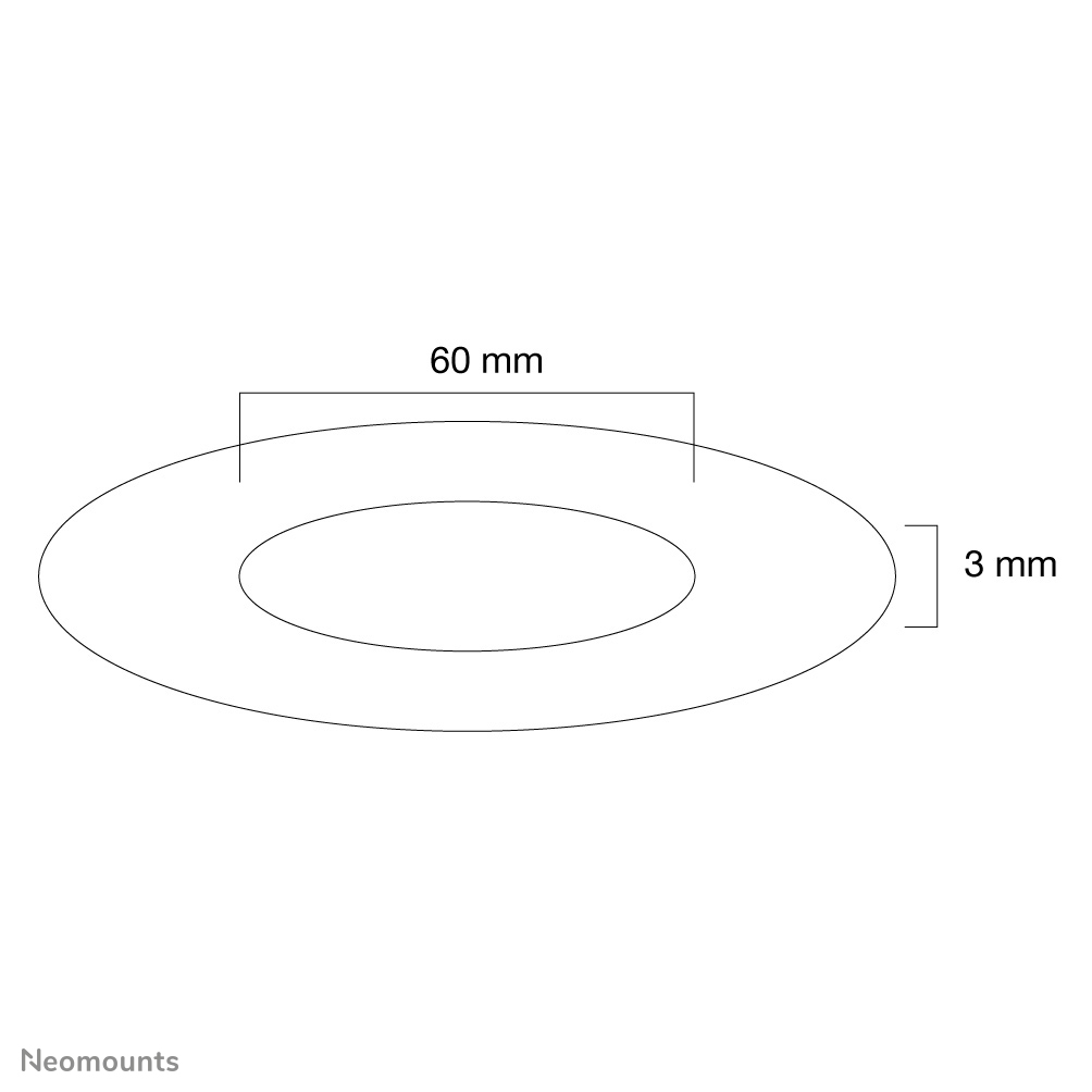 Neomounts FPMA-CRS6 Ceiling cover - diam. 60 mm